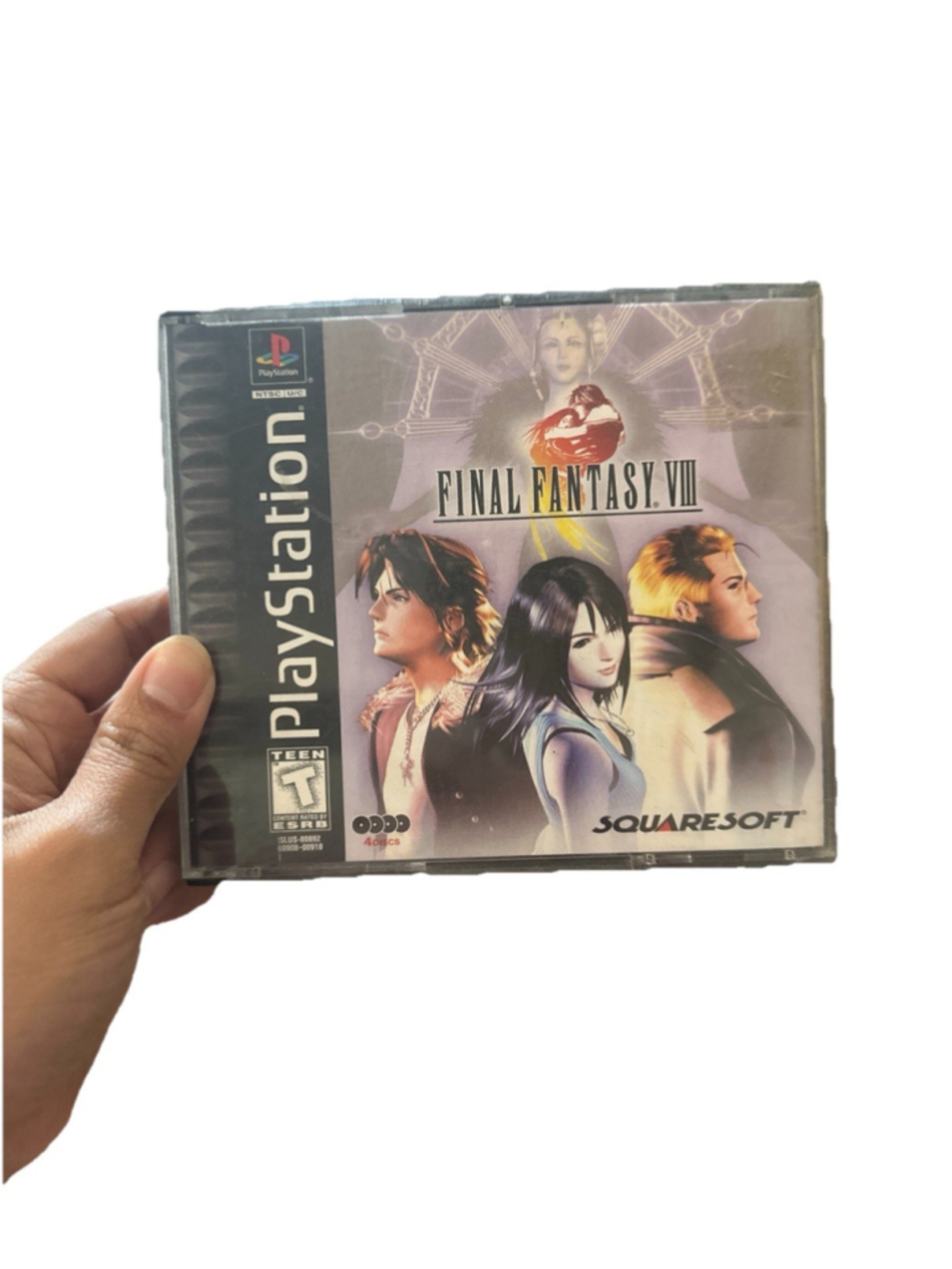 Final Fantasy VIII 4-Disc Set Black Label (Sony Playstation 1, 1999) - Complete
